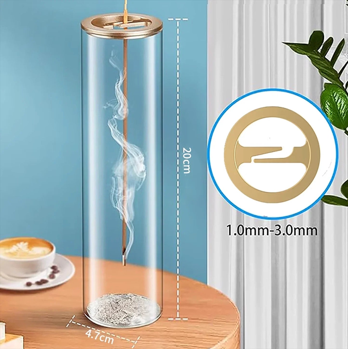 Brûleur d'Encens Inversé "Pureté Verre"