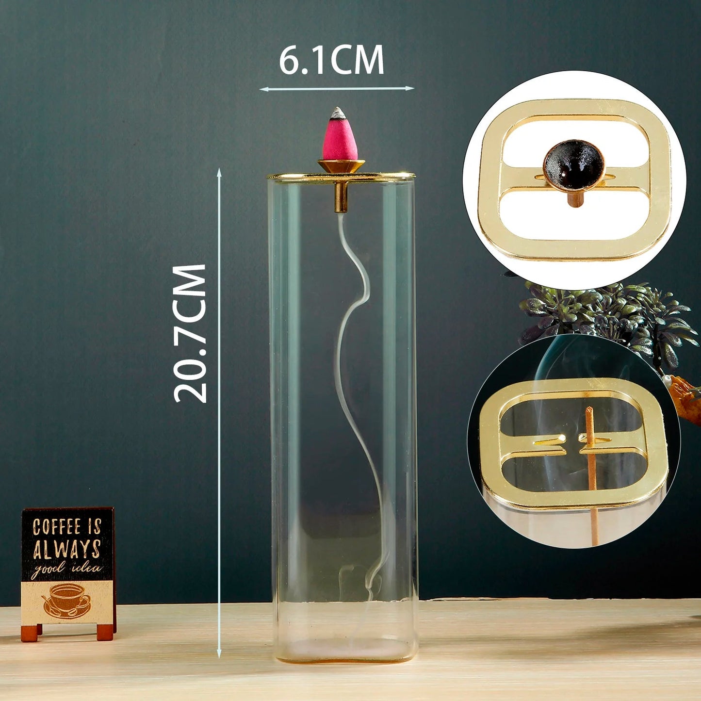 Brûleur d'Encens Inversé "Pureté Verre"