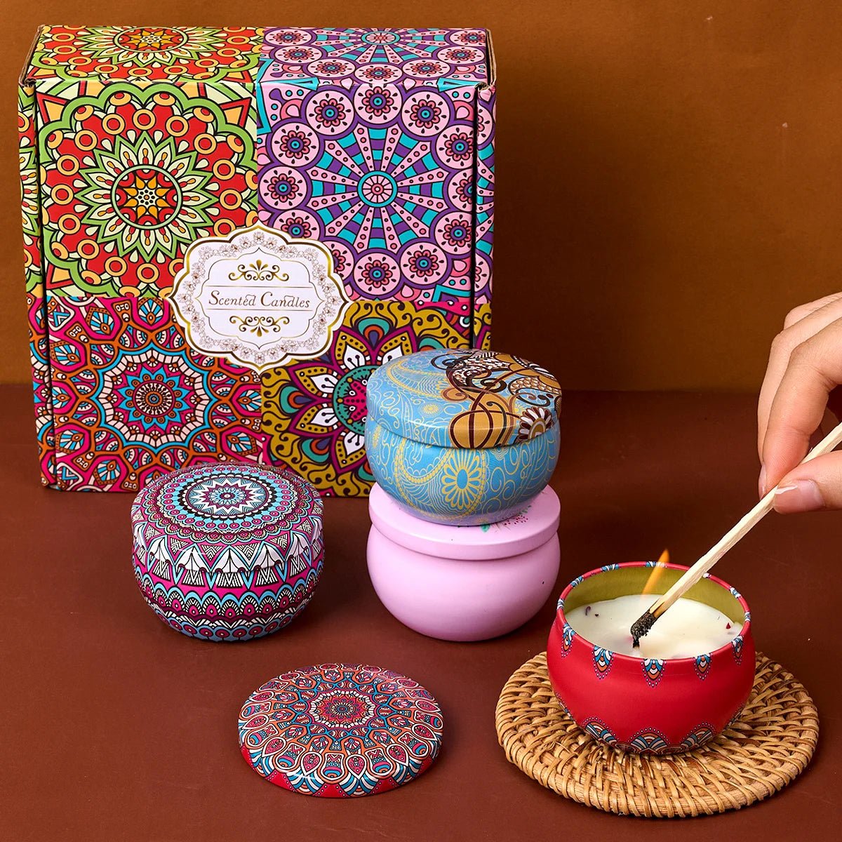 Coffret à bougies Parfumées Vintage