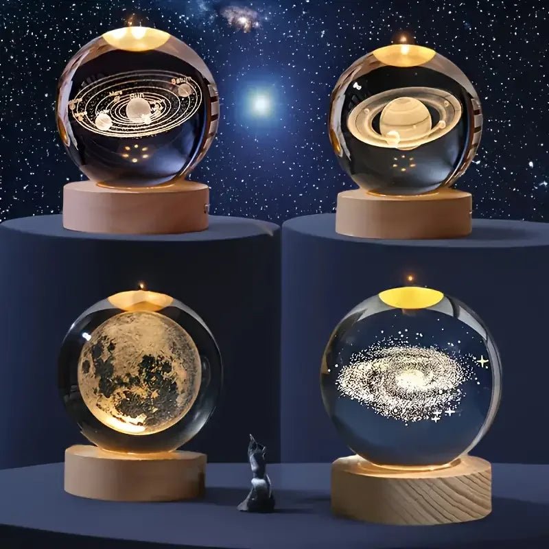 Crystal Ball Planet Night Light