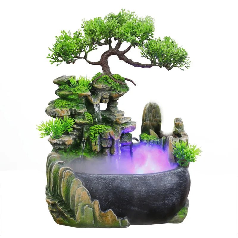 Fontaine Zen "Brumes de l'Olympe" - Cascade Artisanale & Brume Aromatique