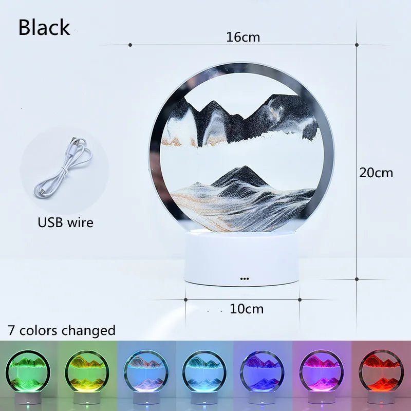 Lampe Sablier LED 3D