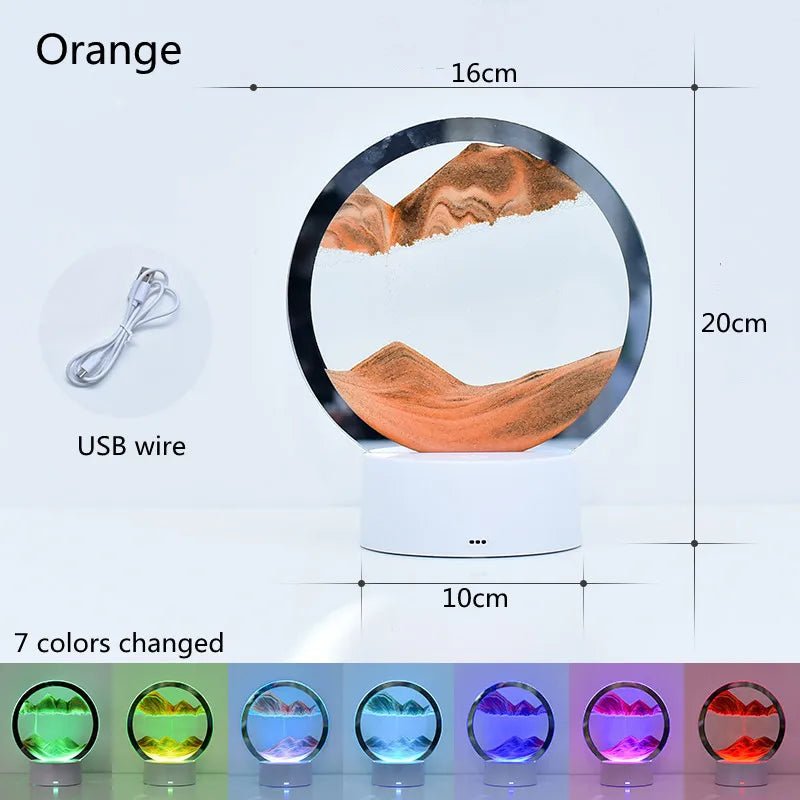 Lampe Sablier LED 3D