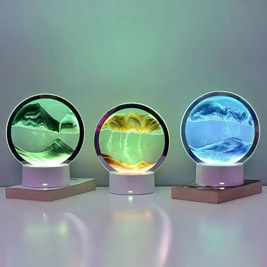 Lampe Sablier LED 3D
