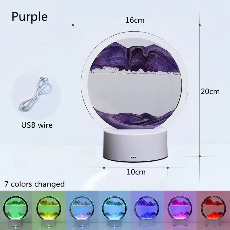 Lampe Sablier LED 3D