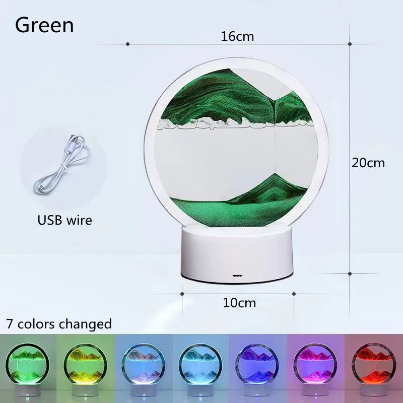 Lampe Sablier LED 3D