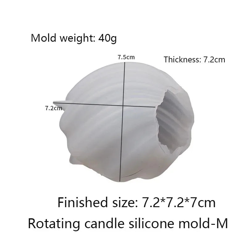 Moule à bougie pilier rotatif 3D