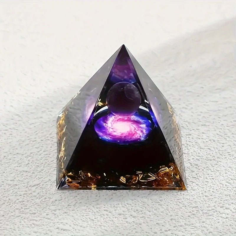 Pyramide d'Energie en Cristal d'Améthyste