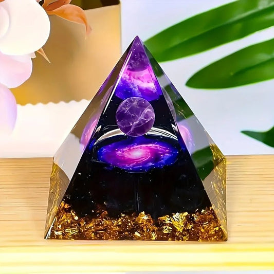 Pyramide d'Energie en Cristal d'Améthyste